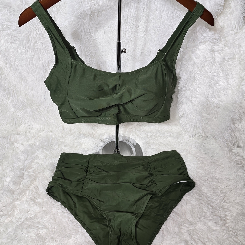XL Dark Green Bikini Set